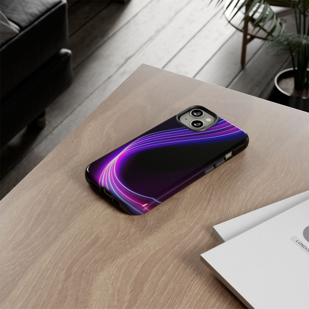 Neon Wave Tough Phone Case