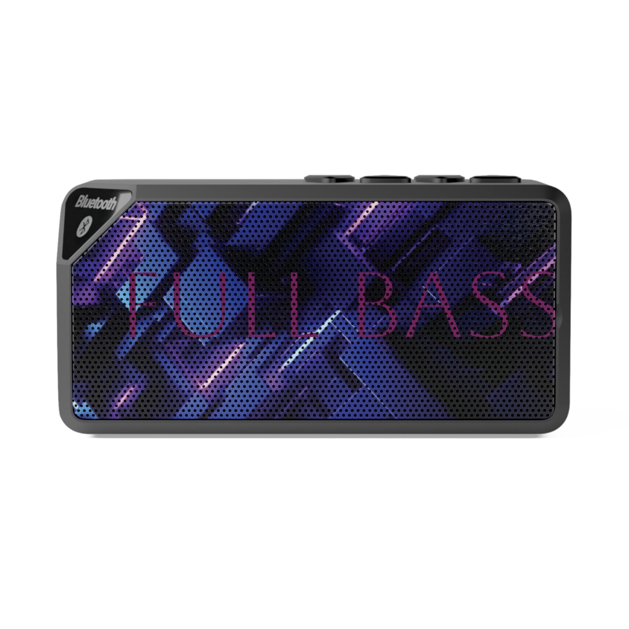 Neon Grid Design Bluetooth Speaker — 'Full Bass' Portable Wireless Speaker