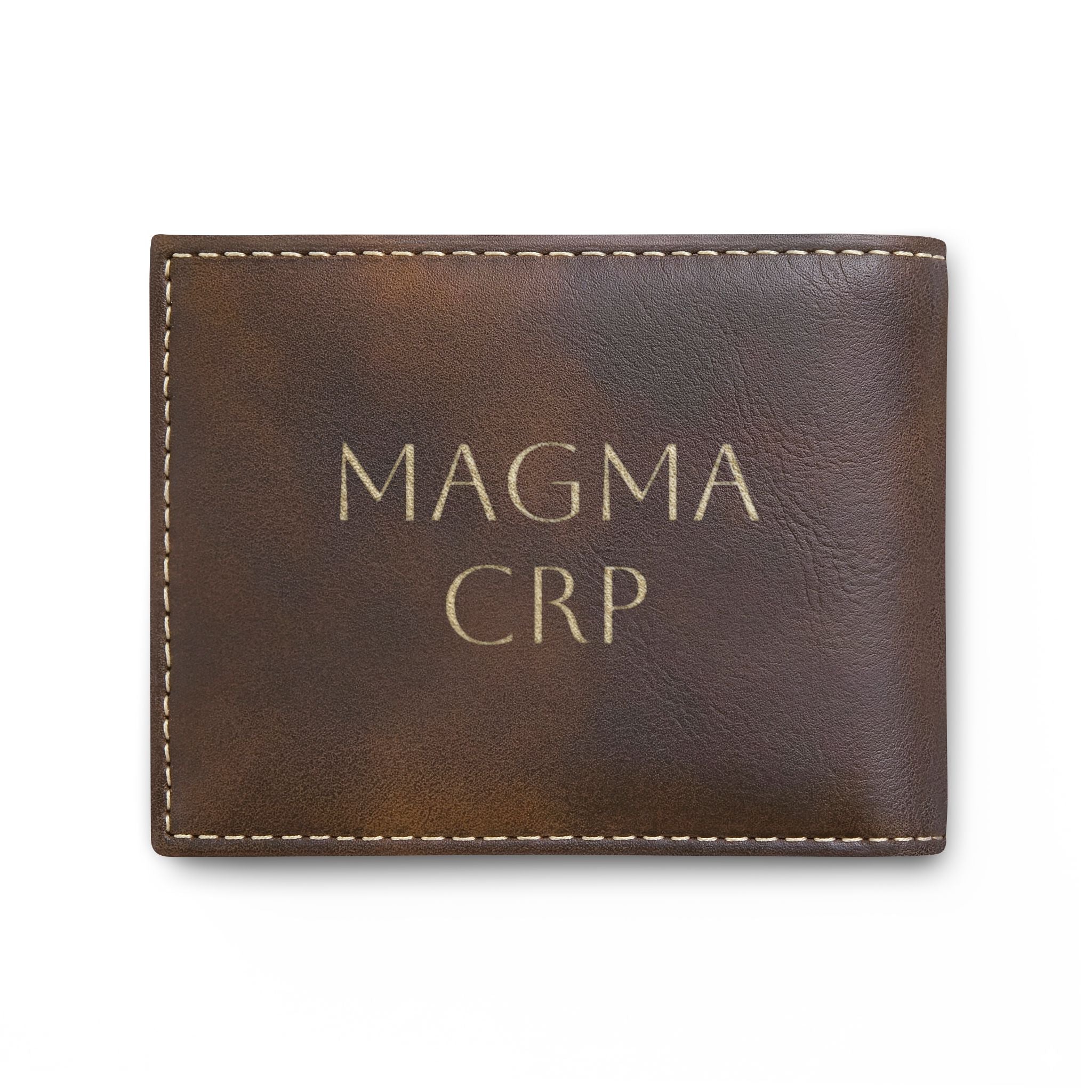 Bi-Fold Wallet — Modern Leather Money Clip Wallet with Dollar sign