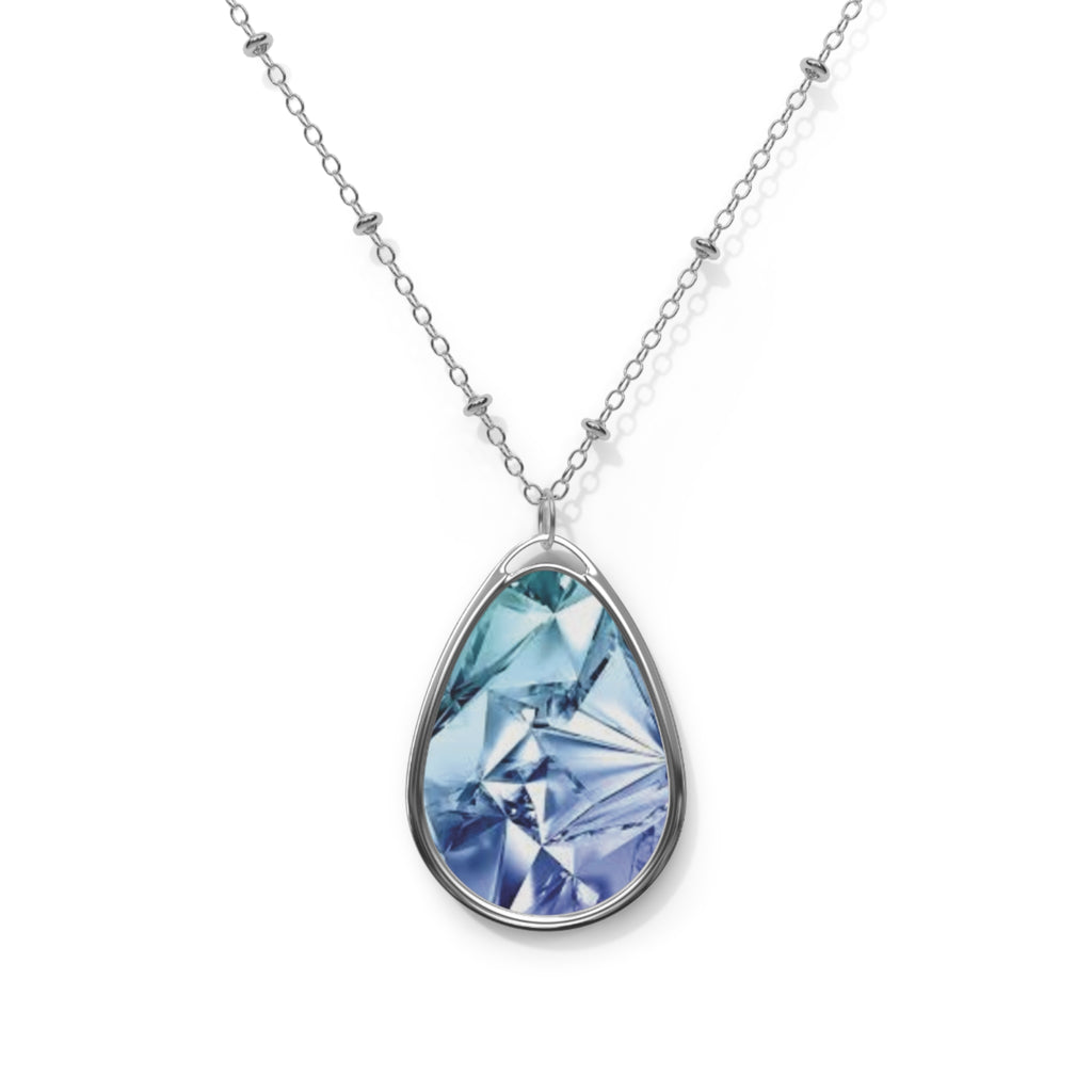Oval FROST TEARS Necklace
