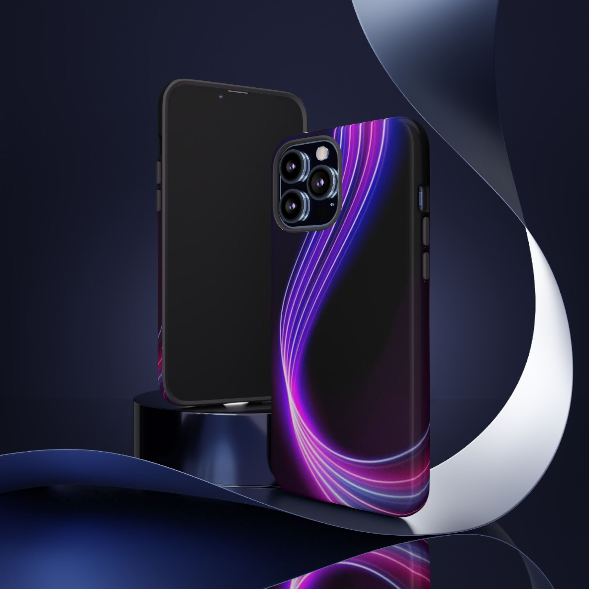 Neon Wave Tough Phone Case