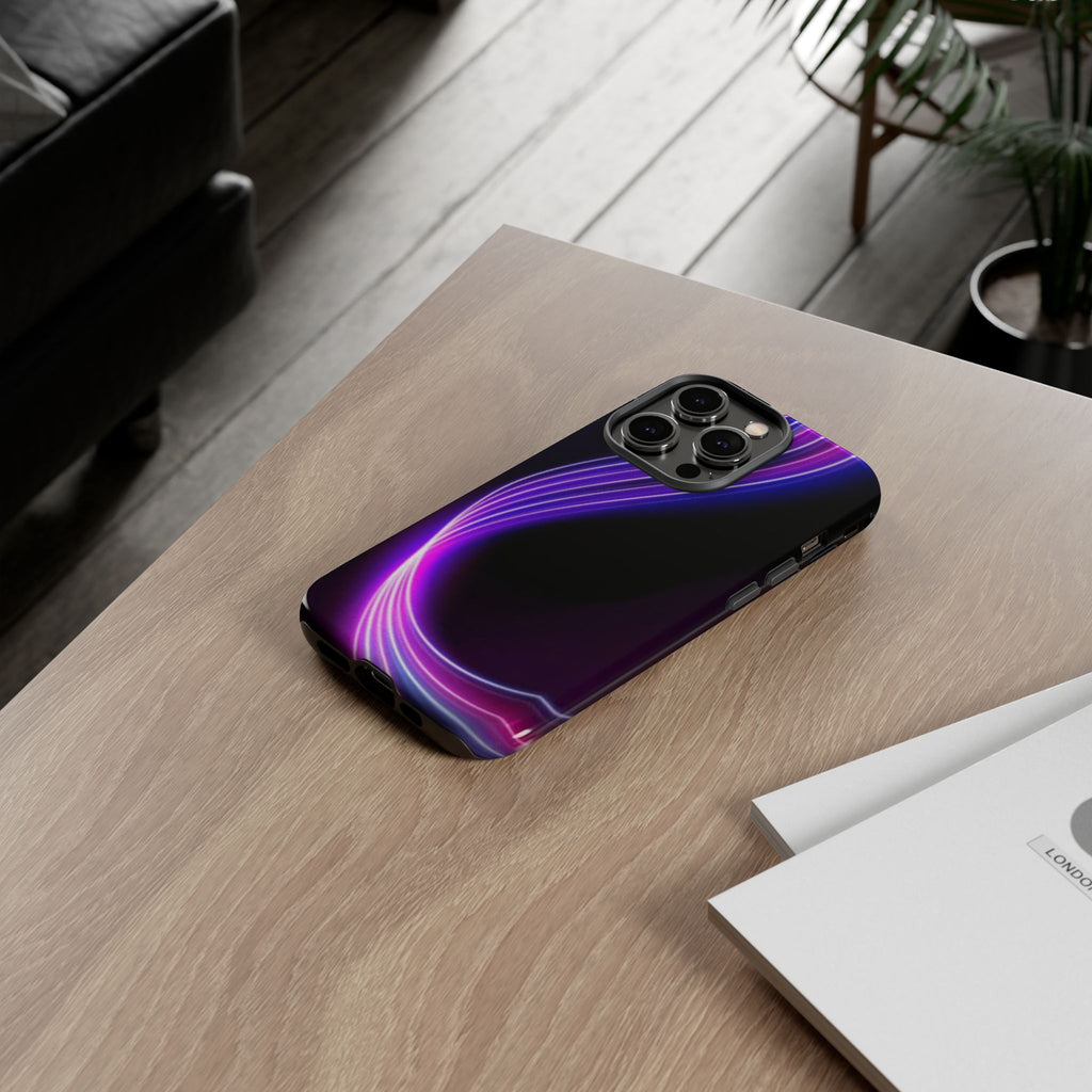 Neon Wave Tough Phone Case