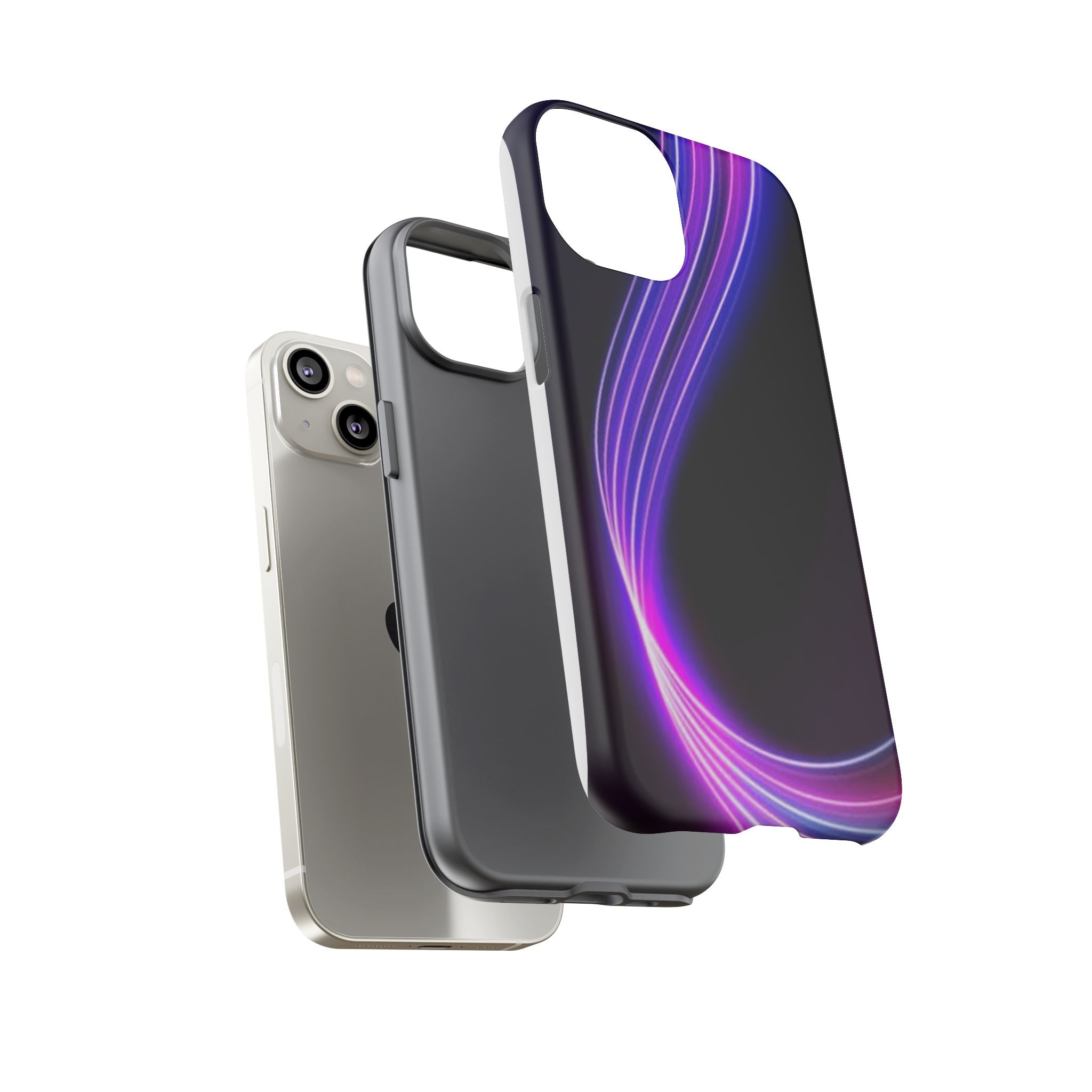 Neon Wave Tough Phone Case