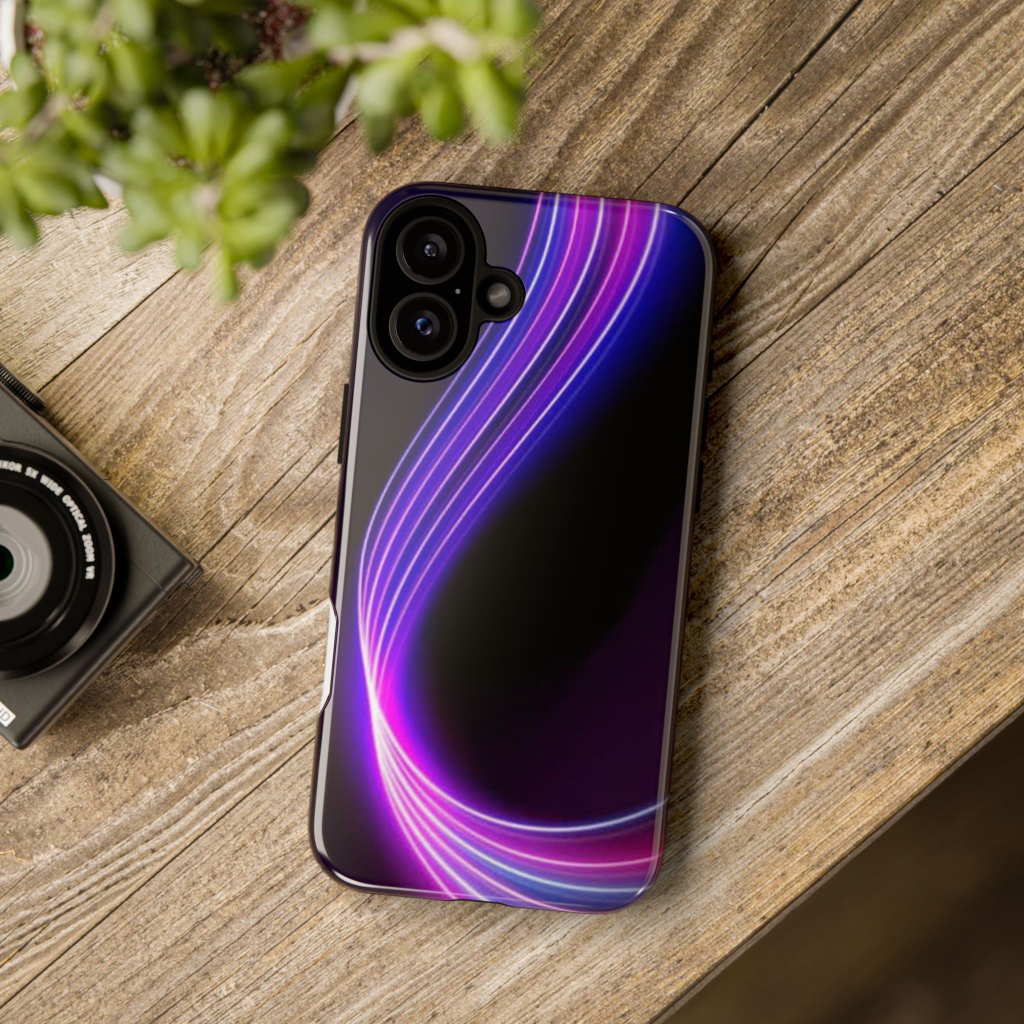 Neon Wave Tough Phone Case