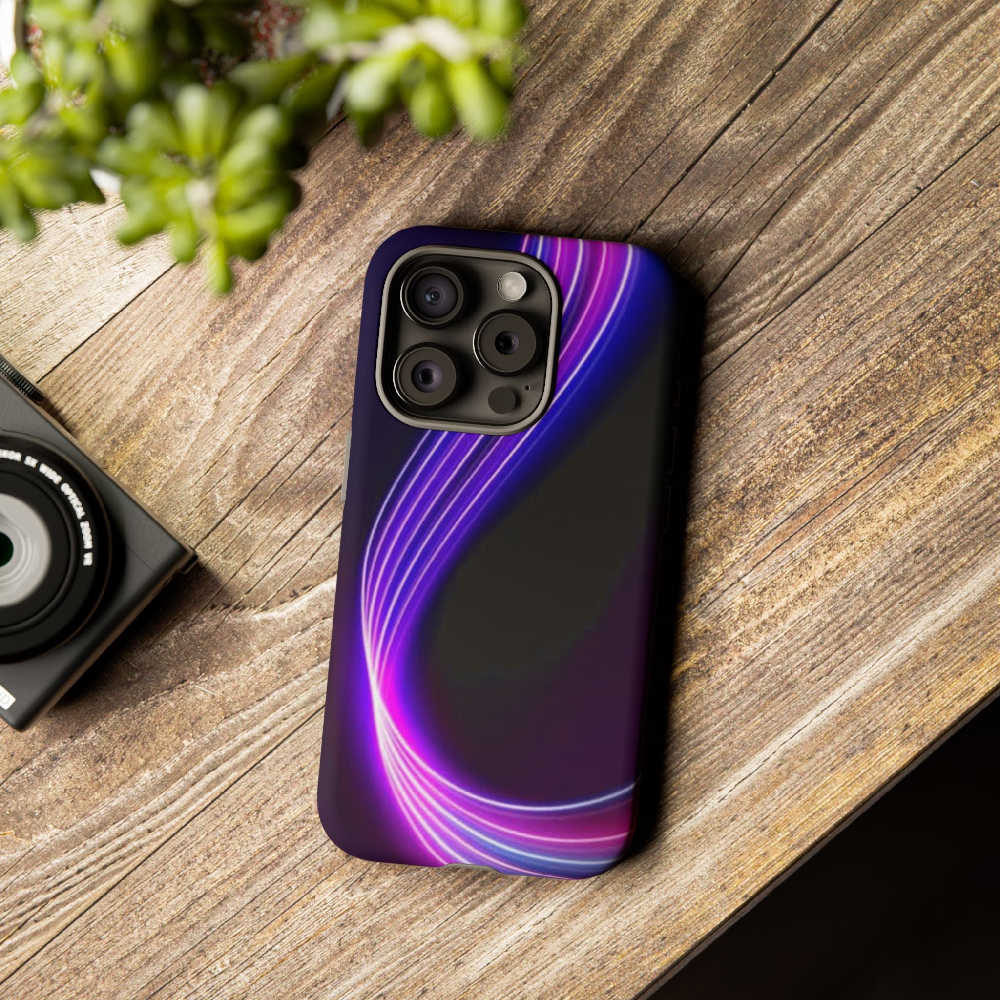 Neon Wave Tough Phone Case