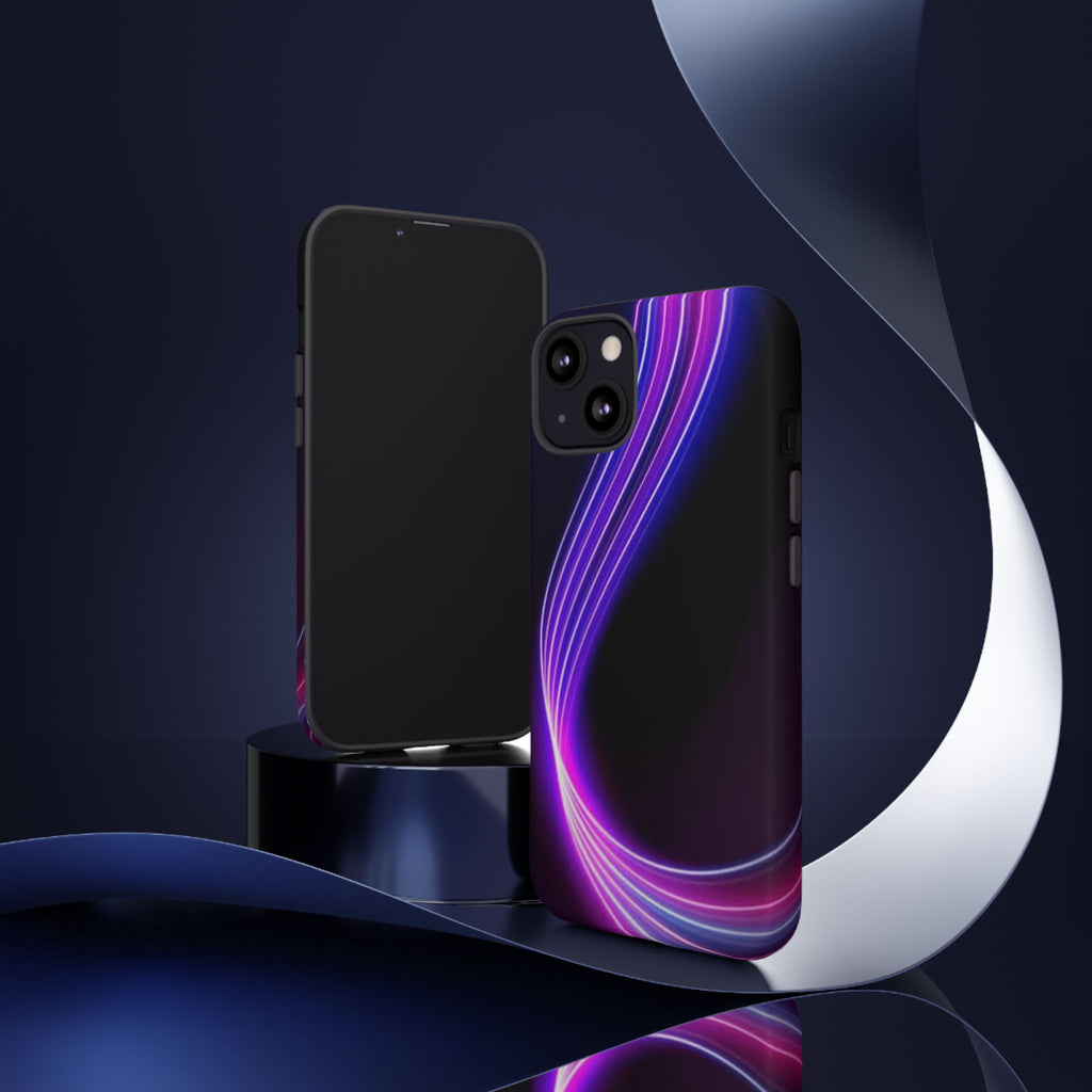 Neon Wave Tough Phone Case
