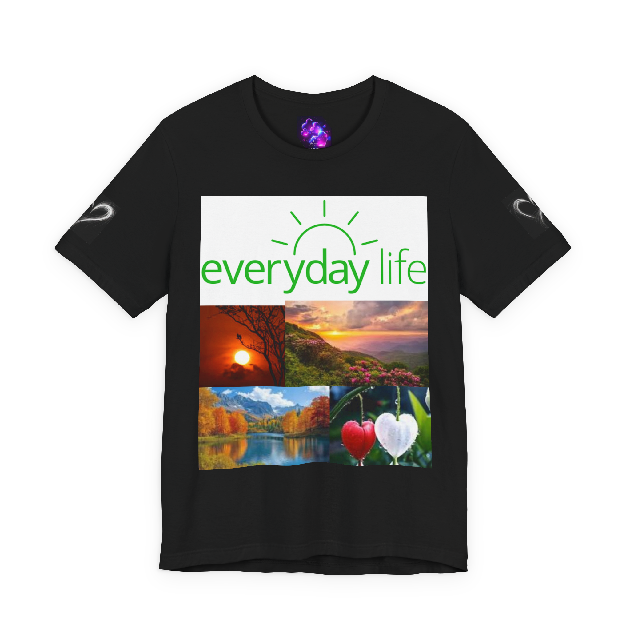 Everyday Life Tee — "Everyday Life" & "Live Each Day" Inspirational Graphic T-Shirt